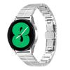 For Samsung Galaxy Watch4 Classic 42mm/46mm Stainless Steel Strap Line Design Replacement Wrist Band