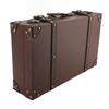 Vintage Suitcase 34x20.5x8cm Wooden Leather Decorative Luggage Trunk for Decoration Storage Photogra