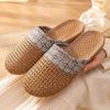 Women's Non-Slip Silent Deodorant Cotton & Linen Slippers for Home and Summer, Style 1363