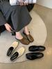 Fashion Fashion Women Slippers Clip Toe Outside Mules Slides Casual Dress Shoes Low Heeled Black Brown Beige Dress Shoes Woman Size 39