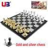 UB Folding Magnetic Chess Set - Interactive Tabletop Game for Students and Leisure