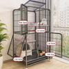 Window Openable Mesh Cat Cages Creative Pet Villa Duplex Luxury Cat Dog House Large Capacity Indoor Cat Cage for Household Use