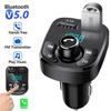 Bluetooth 5.0 Car FM Transmitter Fast Charger 3.1A Dual USB Hands-Free Kit for Auto