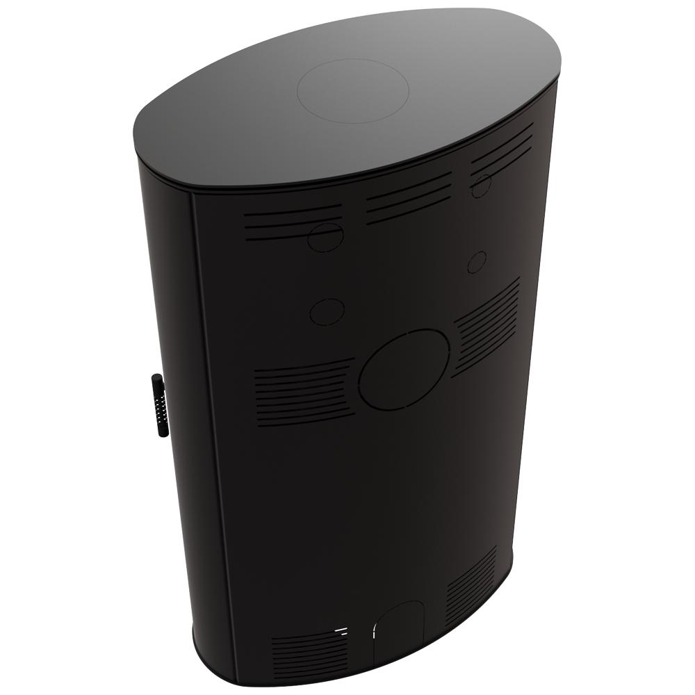 Wood Burning Steel Stove KRATKI AB/S/2/ROLLO High 10 kW Ø 150 Black Thermotec