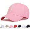 Unisex Letter Cross Embroidery Baseball Caps Spring and Autumn Outdoor Adjustable Casual Hats Sunscreen Hat Sports Cap
