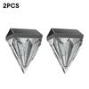 Solar Fence Lights Outdoor Garden Diamond Solar LED Wall Light IP65 Waterproof Garden Step Light for Terraces Railings