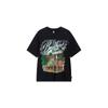 Anti-Five Series Themed Print Loose Round Neck T-Shirt Men Tops Black AHST509-2