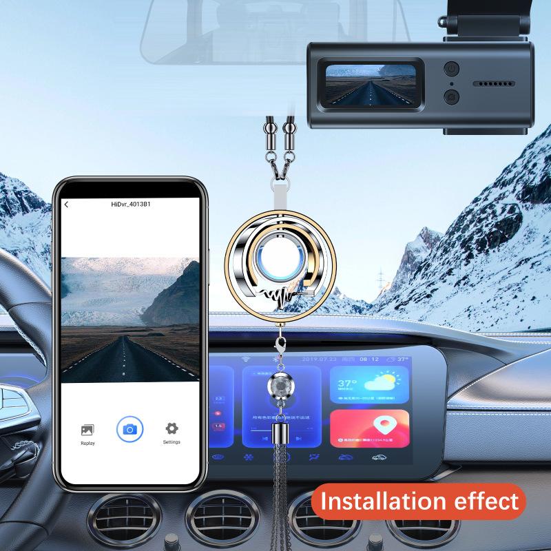 Dash Cam WiFi Car Camera 1080P Dash Camera 1.5 Inch Super Night Vision Loop Recording G-Sensor 150° Wide Angle WiFi APP Support