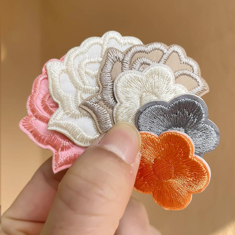 Rose Plum Embroidery Hole Patch Patch Duvet Appliqué Hotel With Versatile Tablecloth Curtains Decorative Flowers