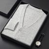 Winter New Cardigan Men Clothing Fashion Button Decor Super Large