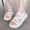 Sandals Women Summer Wear Fashion Women's Shoes with Thick Soles Beach Sandals\
