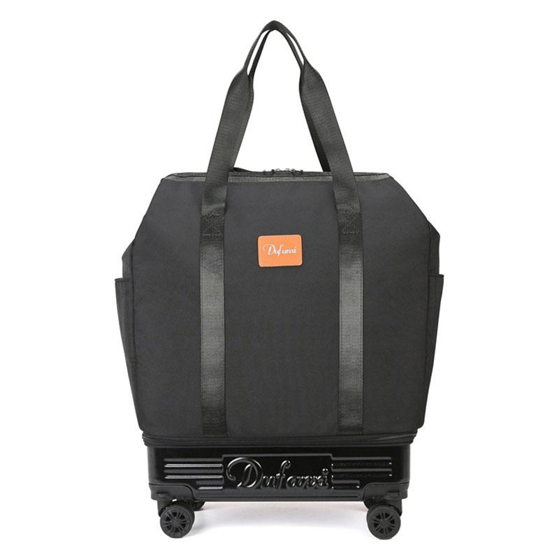 New Trolley Bag Detachable Universal Wheel Luggage Folding Storage Boarding Bag Expandable Suitcase Check-in Bag