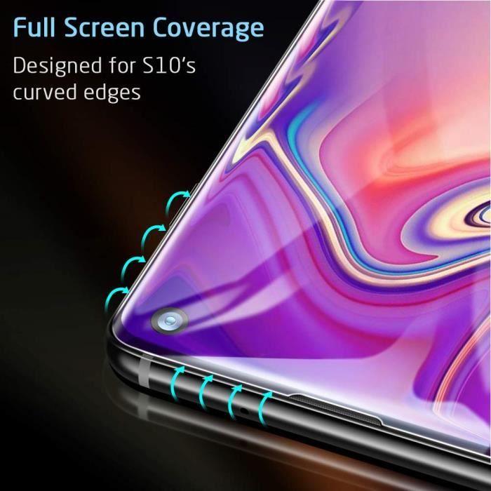 2 Pcs For Samsung Galaxy S10 Tempered Glass Screen Protector Film Full Coverage 9H Anti-Scratch High Definition