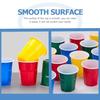 OUNONA Disposable Cups, Heat-Resistant, Colored Plastic Drinking Cups, 250ml, Double-Walled, Simple Design, Suitable for Kindergarten and Daycare, 100