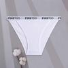 FINETOO 1PC Women's Cotton Panties S-XL Low-Rise Waffle Underwear Sexy Letter Briefs Ladies Comfortable Panties Female Lingerie