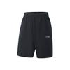 Li Ning Fitness Series Casual Minimalist Solid Color Sports Shorts Men Shorts Black AKSV525-6