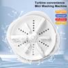 Mini Turbo Washer 3-Gear Timing Energy Saving Portable USB Mini Turbo Washing Machine for Home Travel