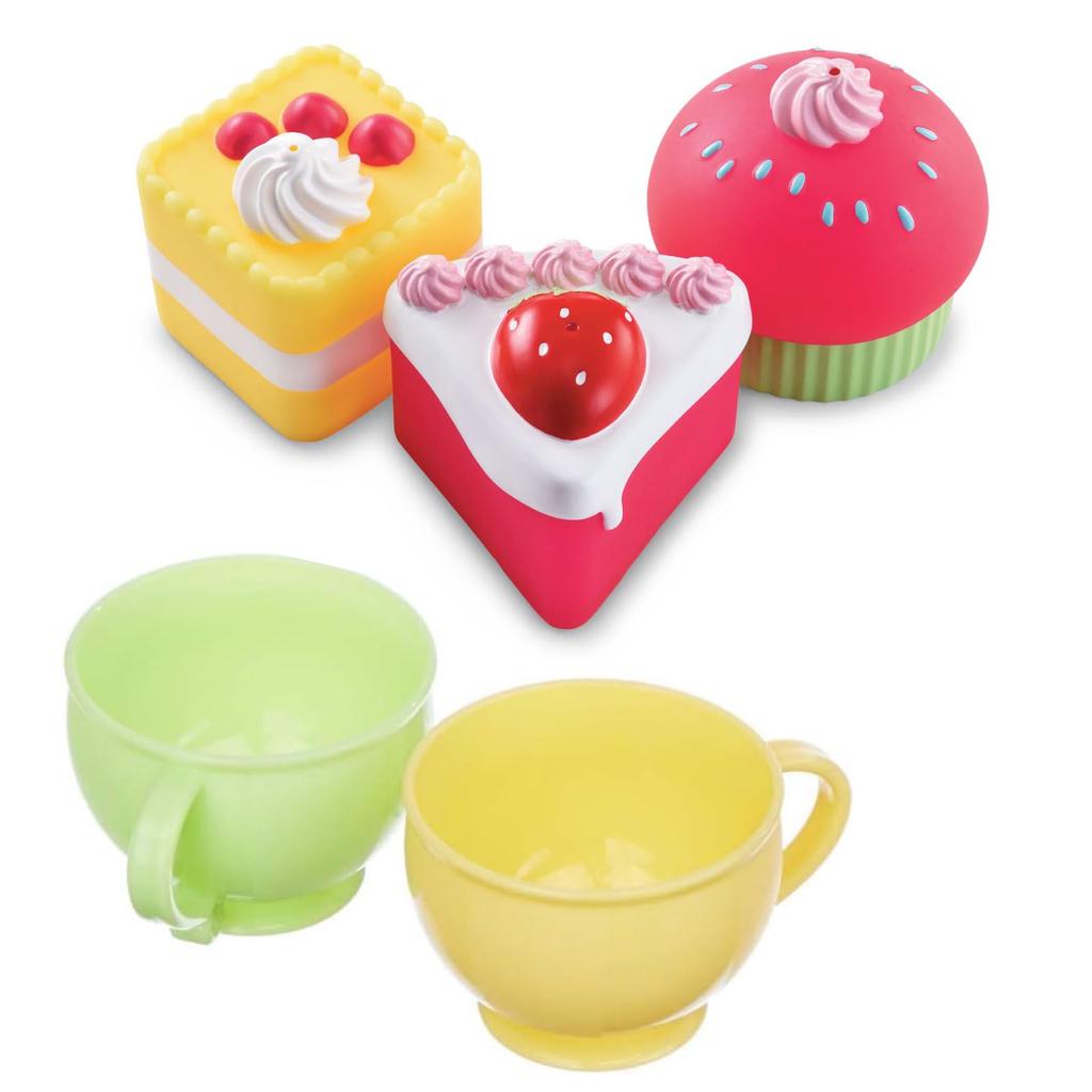 Центр раннего обучения Центр раннего обучения Время купания Чайная вечеринка Розовый набор игрушек для ванны Игровой набор для младенцев Подарок 149136 Подлинный продукт