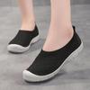 New Large-size Women's Shoes Medium Mother Shoes Fly-woven Breathable Mesh Bag Head Flat Shoes Casual Shoes Women