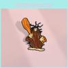 Eyecatching Cartoon Character Pin Brooch In Alloy With Cute And Angry Tree Stump Style