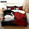 Swan Rose Queen Bedding Set Duvet Cover Set Bedding Digital Printing Bed Linen King Size Duvet Cover Set Bedding Set