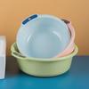 Large Capacity Double-Ear Plastic Basin for Household Use, Ideal for Washing Vegetables, Footbaths, and Storage