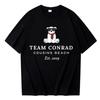 TEAM CONRAD COUSINS BEACH Print Cotton T Shirt Fashion Casual Loose Short Sleeve Streetwear Tops Unisex Oversized