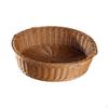 Imitation Rattan Basket Container Decorative Lightweight Fruit Storage Hand Woven Tray for Food