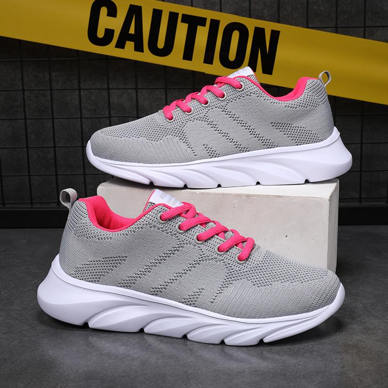 Fashion Women Running Shoes 2024 Summer Sneakers Shoes Outdoor Breathable Walking Mesh Platform Lightweight Sports Sneakers Women