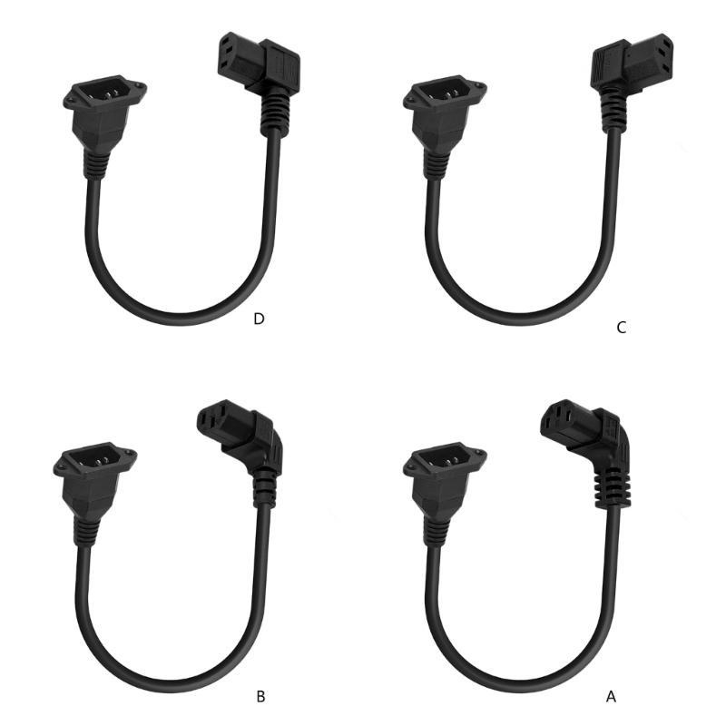 Удлинитель IEC320 C14 - C13 C14 с отверстиями для винтов C13 гнездо - C14 вилка угловой вверх/вниз/влево/вправо шнур питания