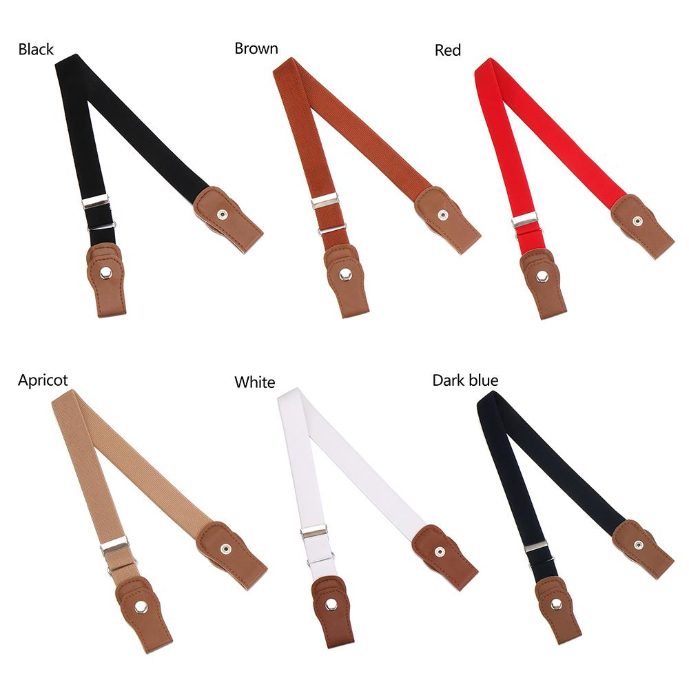 Fashion Boys and Girls Stretch Stretch Canvas Kids belts Waist Belt Buckle-Free Belt