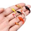5Pcs Mini Color Chinese Lucky Koi Resin Miniatures Garden Pool Fish Tank Aquarium Micro Landscape Decoration Simulation Fish