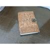 Handmade Leather Journal Diary Celtic Tree of Life Book of Shadow Wicca Vintage