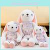 Rural Rabbit Plush Toy With Cute Floral Dress For Kids Fun And Gift Cotton Pp