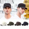 Classical Plain Vintage Cap Cotton Military Hat for Men Women's Patrol Trucker Hats Adjustable Flat Top Caps