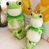 Cartoon Frog Eyes Long-legged Pillow Toy Cute Big Stuffed Green Frog Plushies Companion Sleep Pillow Soft Stuffed