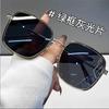 Korean Style Trendy 2025 Women's Sunglasses, Large Frame, Face Slimming, Whitening, Anti-UV.