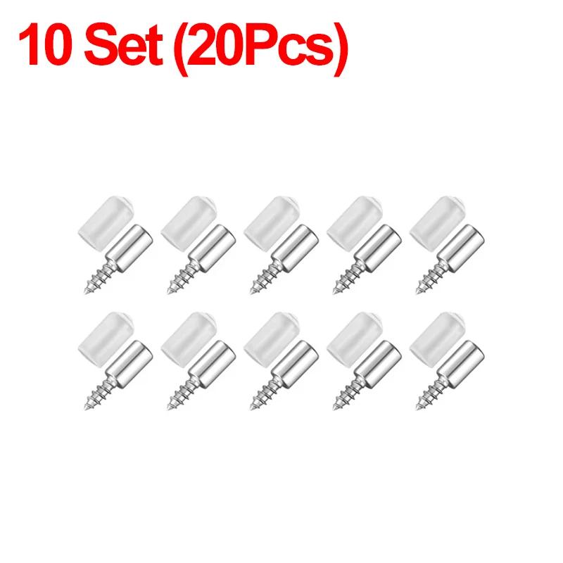 Self-Tapping Screws Cabinet Laminate Shelf Support Pegs with Non-Slip Sleeve Shelves Kitchen Glass Furniture Closet Shelf Pins
