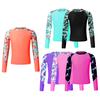 Girls Quick Drying Swimming Children Rash Guard Top Long Sleeve Tops Kids Sun Protection