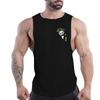 Summer Adult Men'S Fitness Outdoor Crew-Neck Vest Creative Panda Pattern 2d Printed Multi-Color Comfortable Sleeveless Shirt