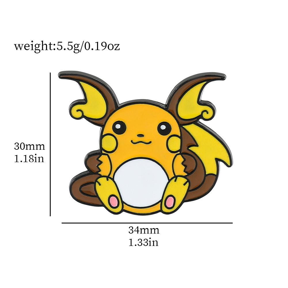 Cartoon Pikachu Unique Metal Pin Perfect For Collectors Fans And