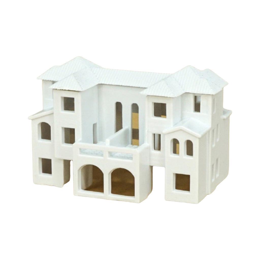 N Scale 1:500 Villa Building Assembling Model Outland Realism Scene Sand Table Buildings Model Dollhouse Building Model