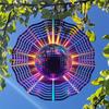 Classic Neon Disco Ball 3D Wind Spinner Metal Hanging Decor for Indoor Outdoor Garden Yard Party No Power Needed Easy Installation