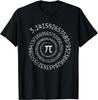 Funny Gift Pi Day Shirt Spiral Pi Math Design for Pi Day 3.14 T-Shirt Unisex Style Shirts for Women Men Clothing Streetwear