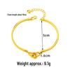 Vietnamese Gold Openwork Double Gourd Interlocking Bangle - Women's Trendy Court Style Imitation Gold Bracelet