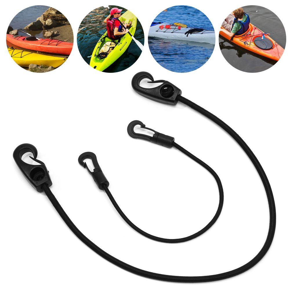 Tether Holder Kayak Paddle Leash Shock Cord Hook Tie Down Rope Kayak Bungee Fishing Rod Lanyard