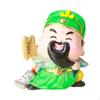 Cartoon God of , Feng Shui Statue, Year Gift, Mini Chinese Sculpture, Table Decoration for Car,