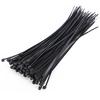 100pcs 3x200mm Self Locking Nylon Fasten Zip Cable Tie Wire Wrap Strap Black