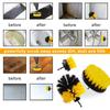 3PCs Set Electric Scrubber Brush Drill Brush Kit 2/3.5/4 ''plastic Round Cleaning Brush for Carpet Glass Car Tires Nylon Brushes