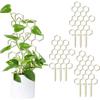 1Pc Trellis For Potted Plants Plant Trellis Indoor Wooden Honeycomb Shape Potted Plant Flower Stem Vines Climbing Training Supp Climbing Rack Pole